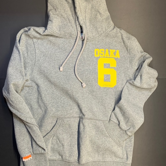 Men's SuperDry Osaka 6 Hoodie in Gray Size XXL MS2DA159 - Picture 1 of 4